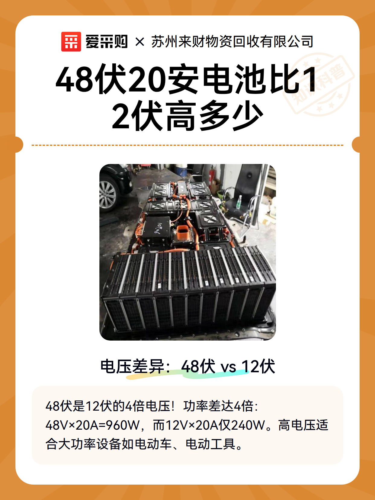 48伏20安电池比12伏高多少（图2）