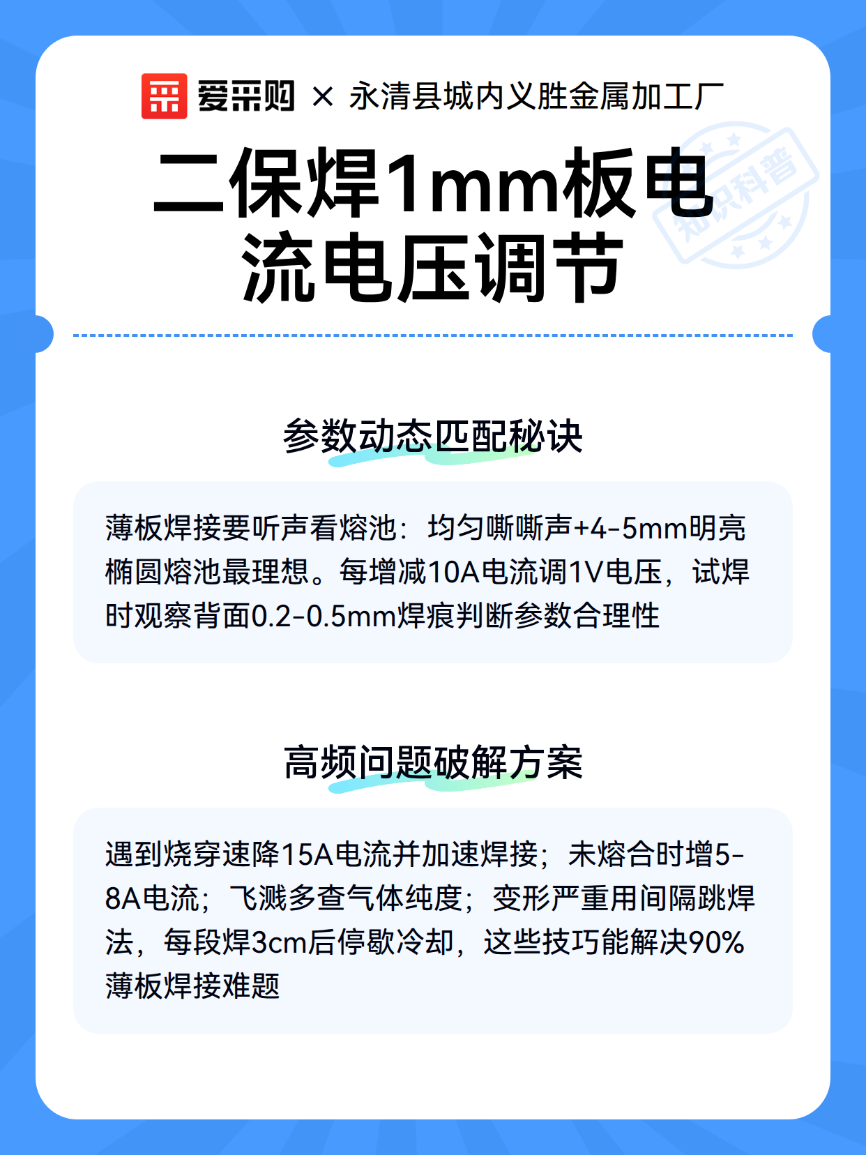 二保焊1mm板电流电压调节（图3）