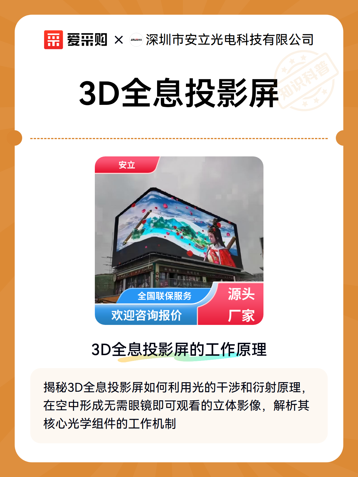 3D全息投影屏（图1）