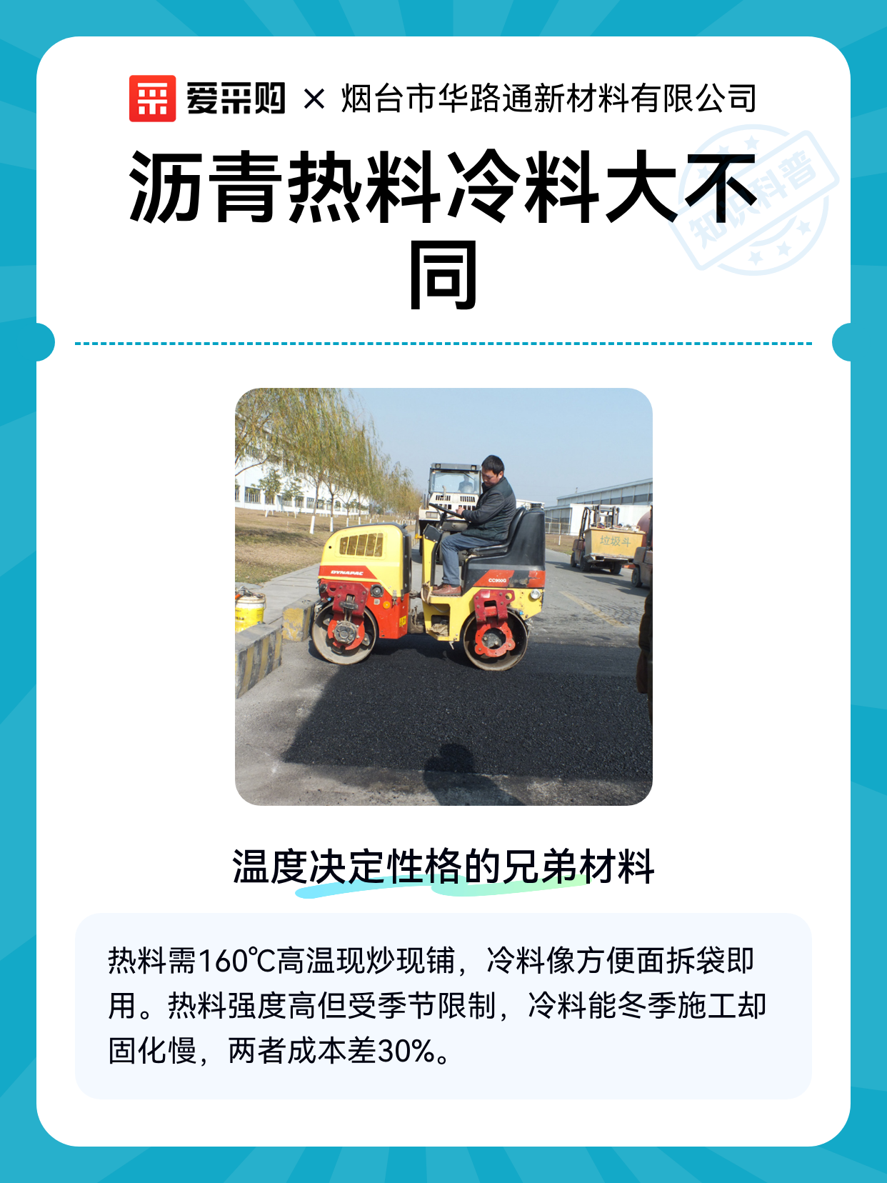 沥青热料冷料大不同（图1）