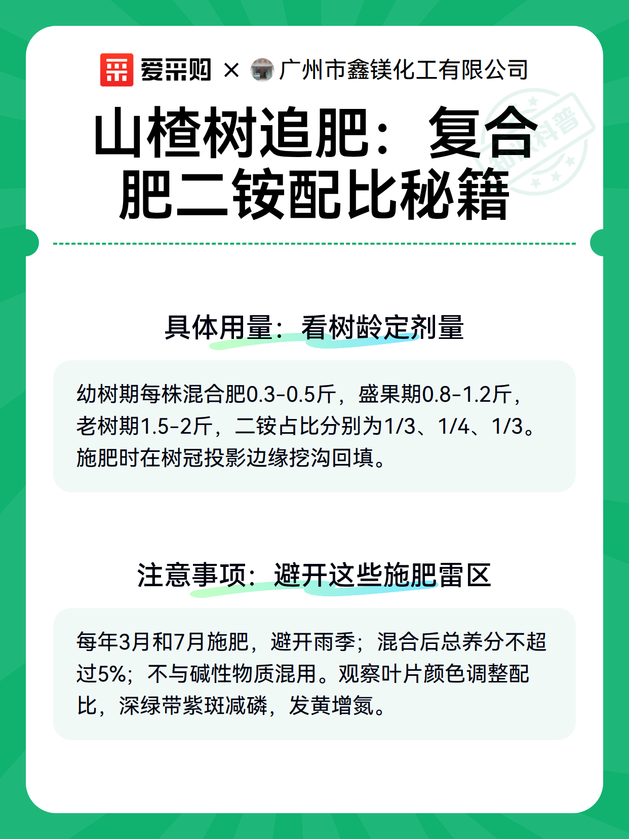 山楂树追肥：复合肥二铵配比秘籍（图3）