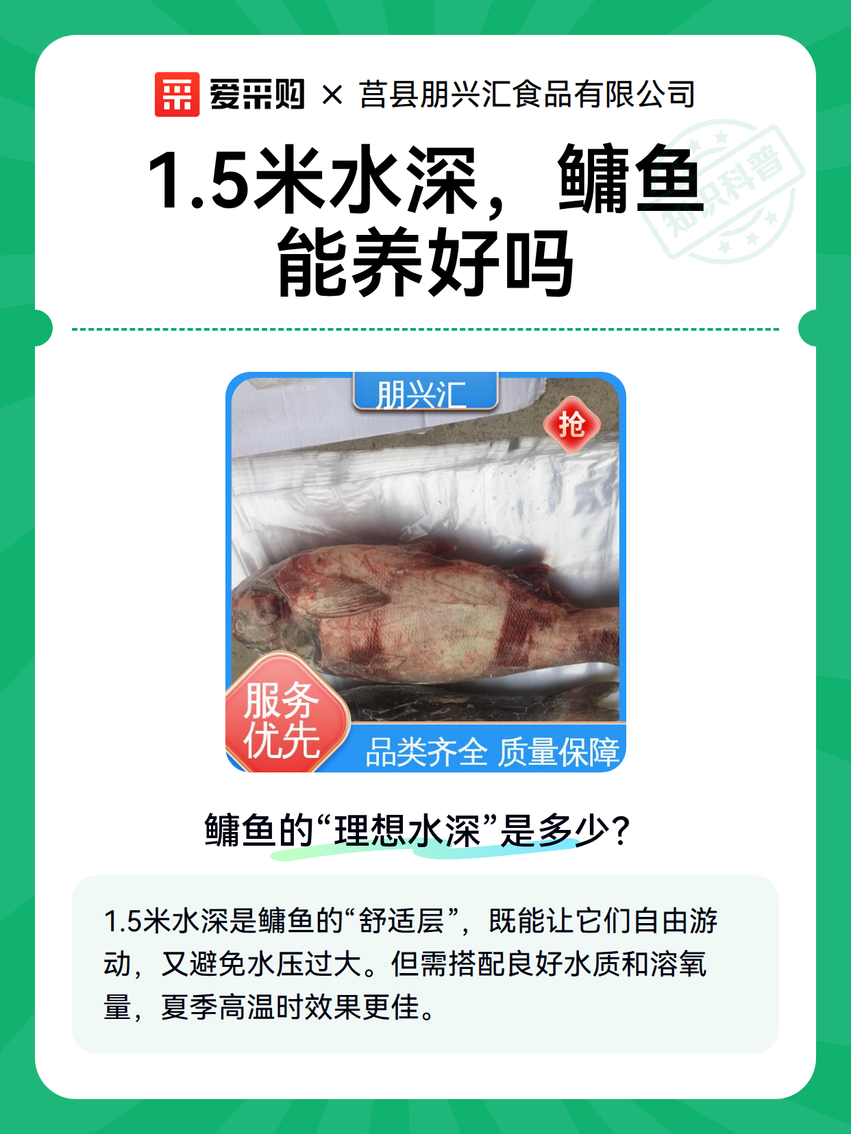 1.5米水深，鳙鱼能养好吗（图1）
