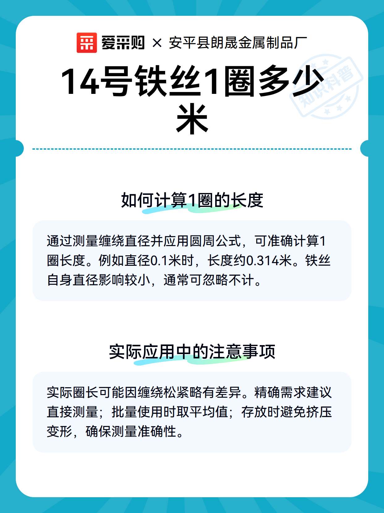14号铁丝1圈多少米（图3）