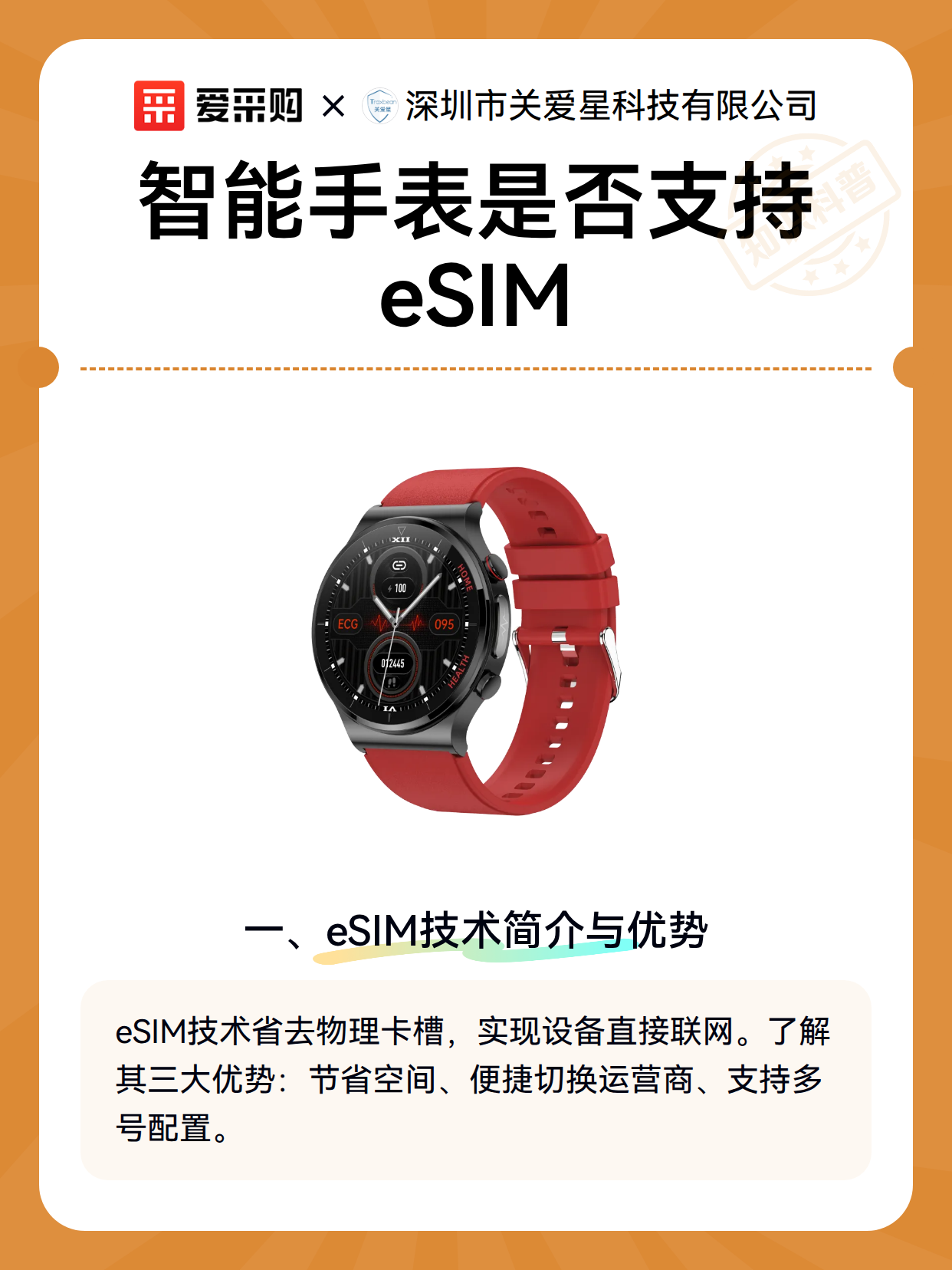 智能手表是否支持eSIM（图2）