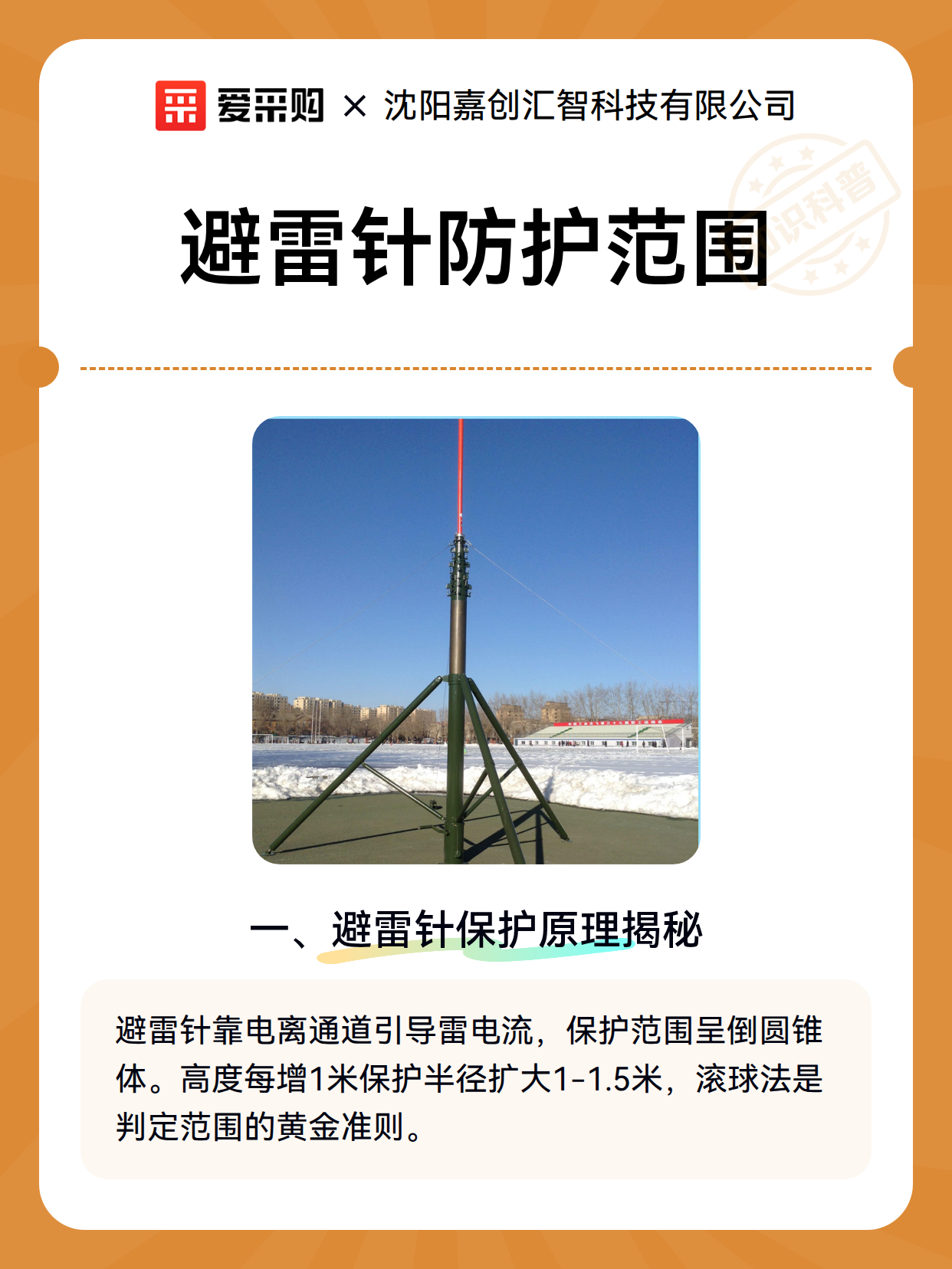 避雷针防护范围（图2）