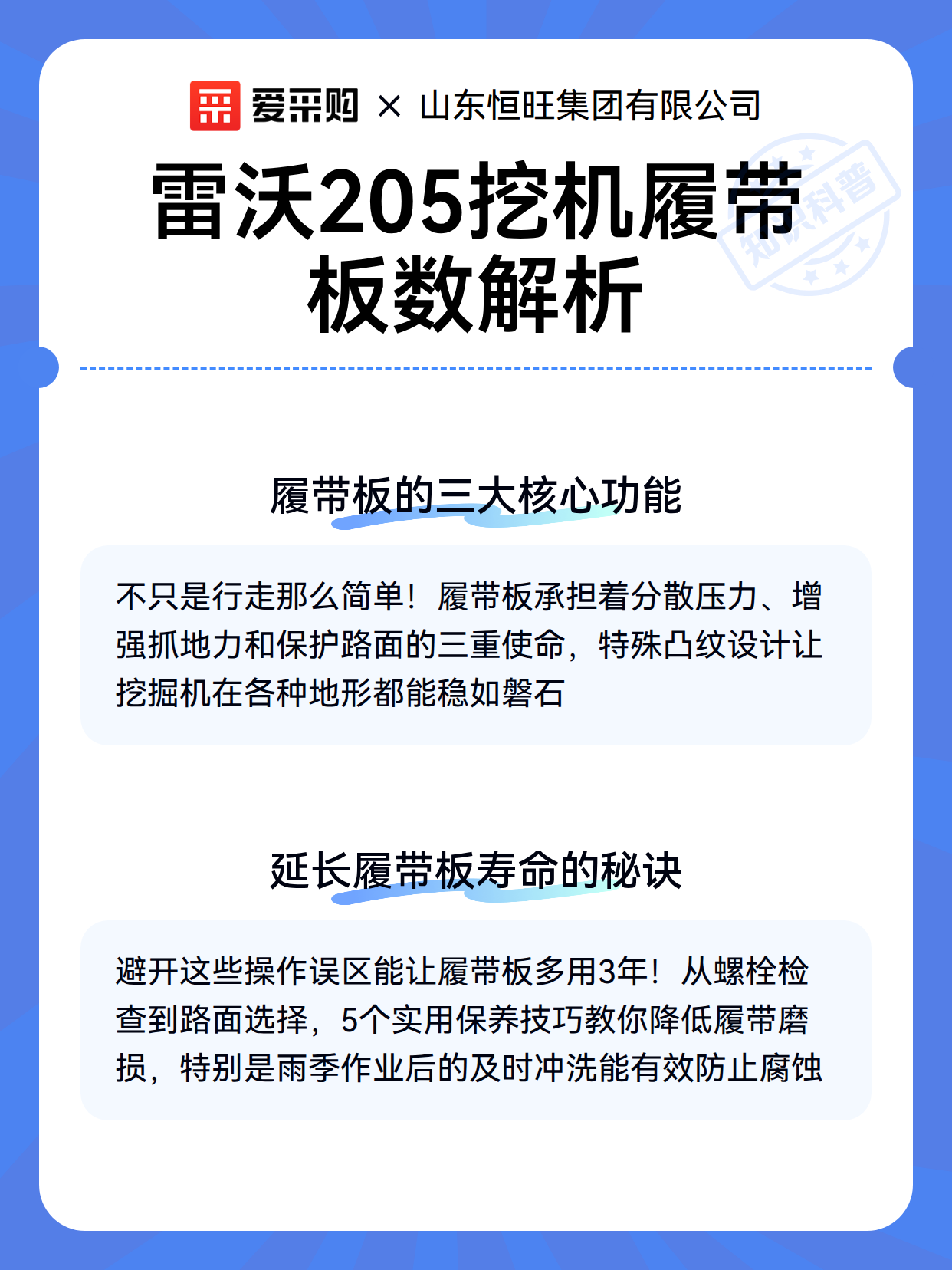 雷沃205挖机履带板数解析（图3）