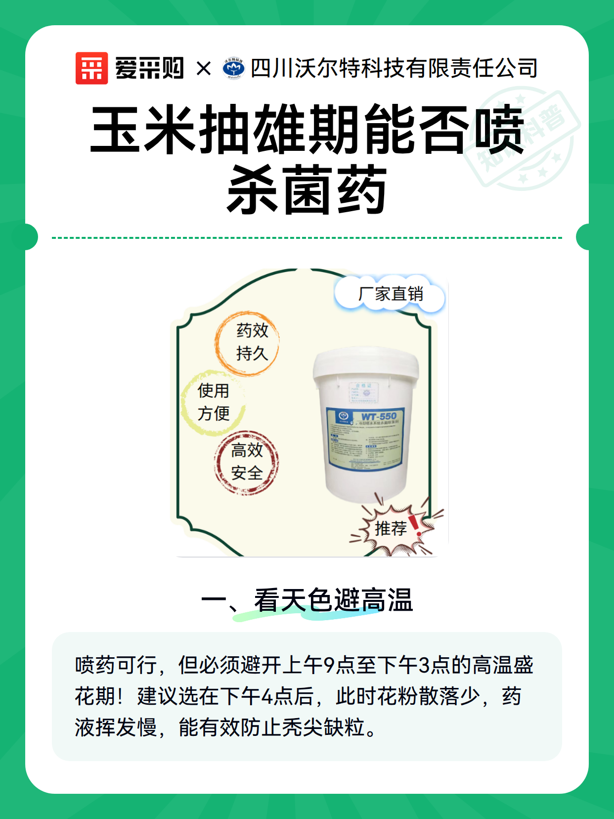 玉米抽雄期能否喷杀菌药（图2）