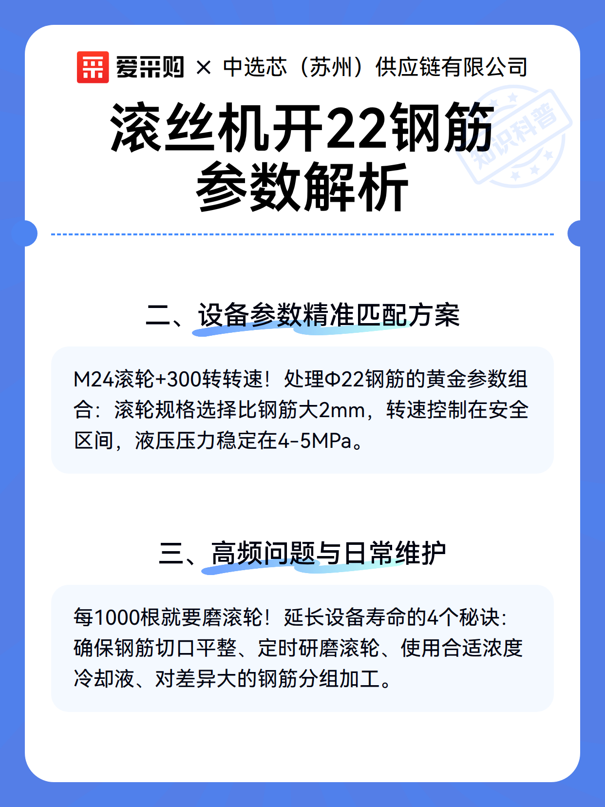 滚丝机开22钢筋参数解析（图3）