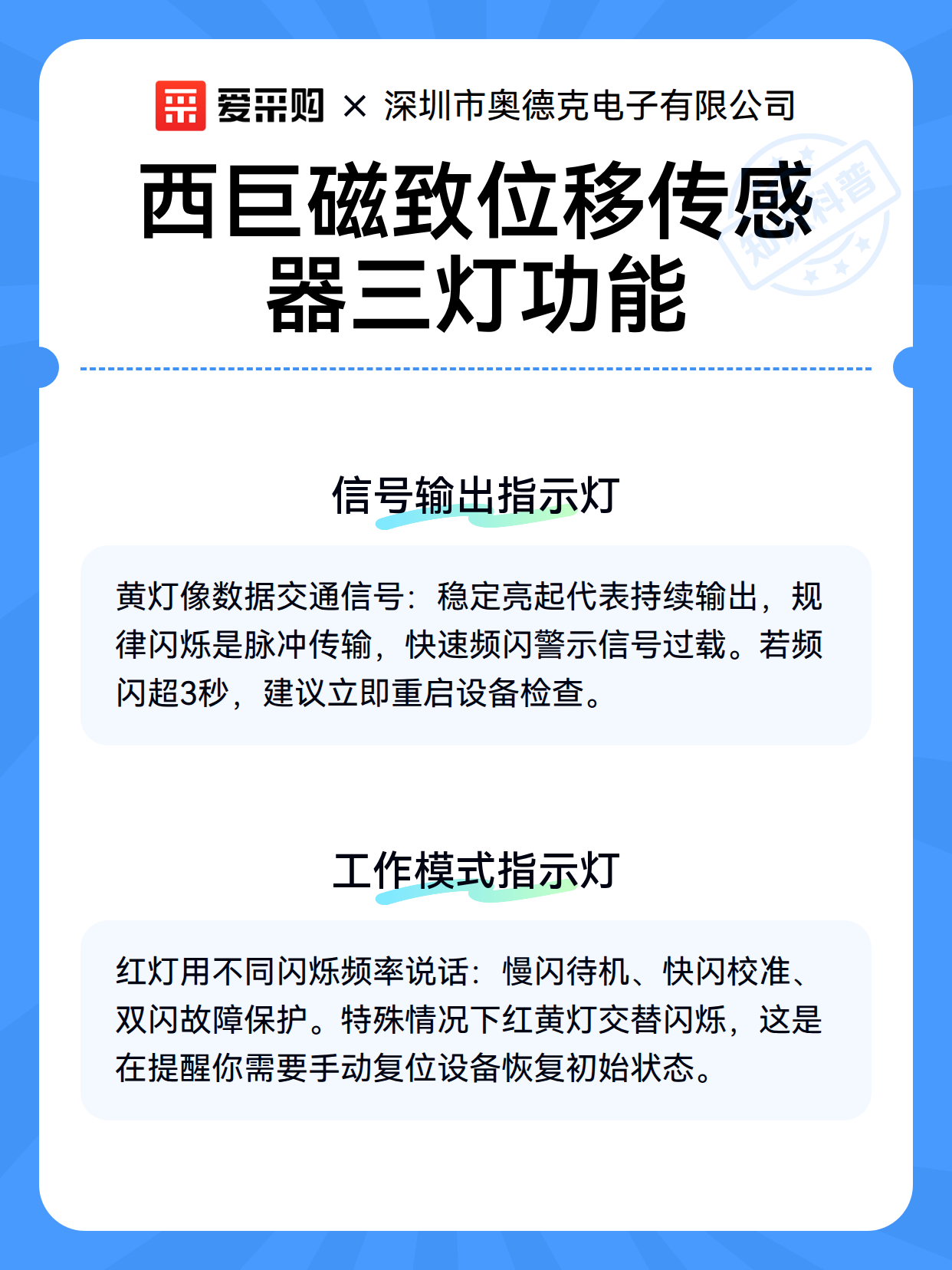 西巨磁致位移传感器三灯功能（图2）