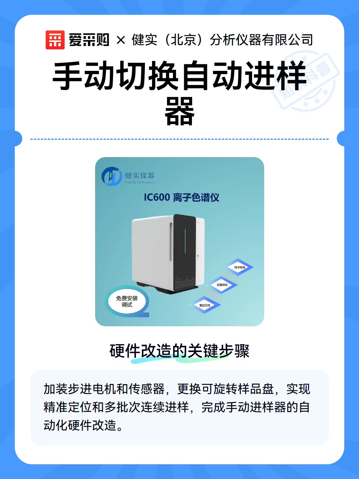 手动切换自动进样器（图2）