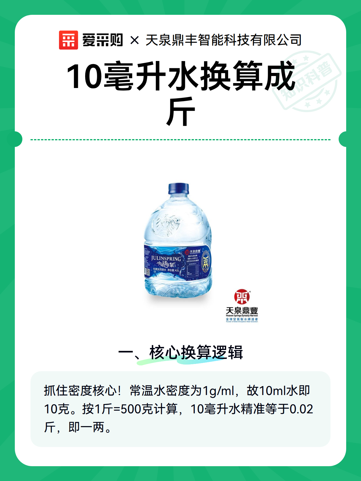 10毫升水换算成斤（图1）