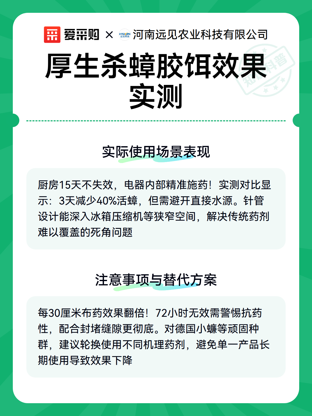 厚生杀蟑胶饵效果实测（图2）