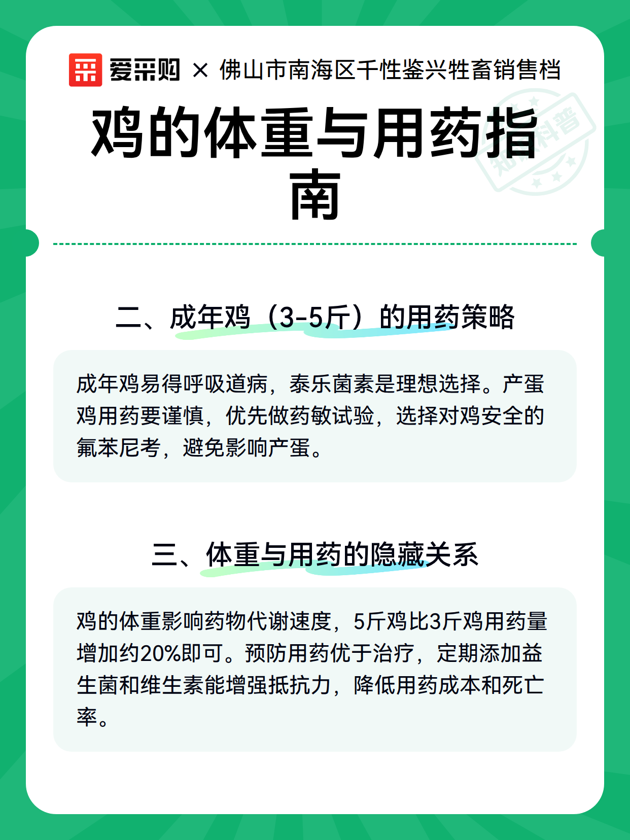 鸡的体重与用药指南（图3）