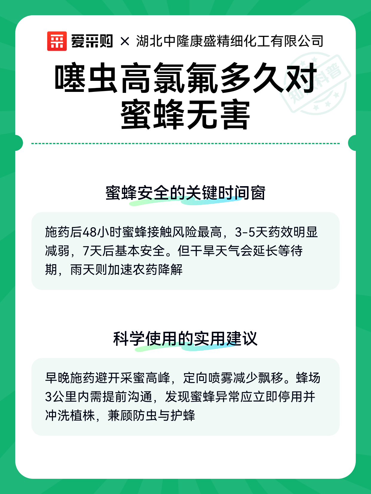 噻虫高氯氟多久对蜜蜂无害（图2）