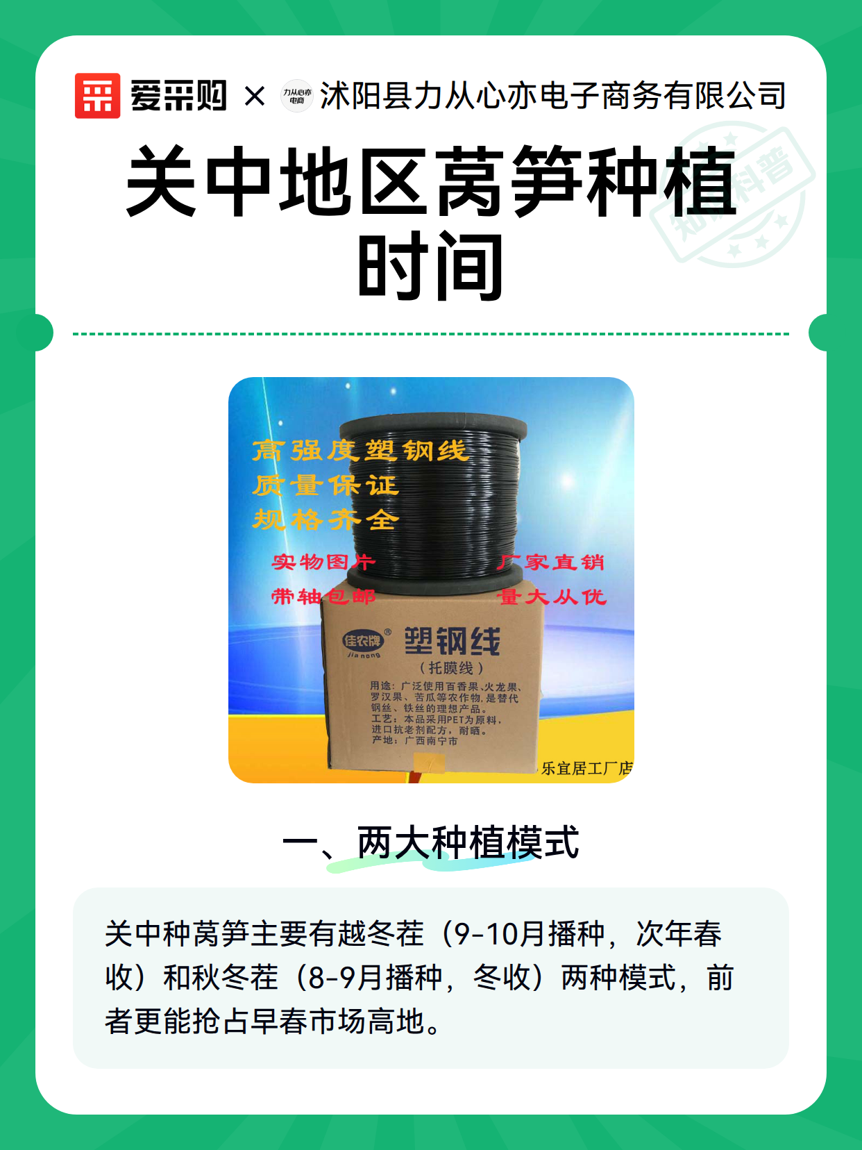 关中地区莴笋种植时间（图1）