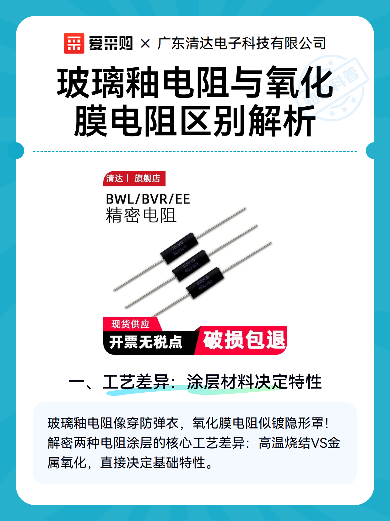 玻璃釉电阻与氧化膜电阻区别解析（图2）