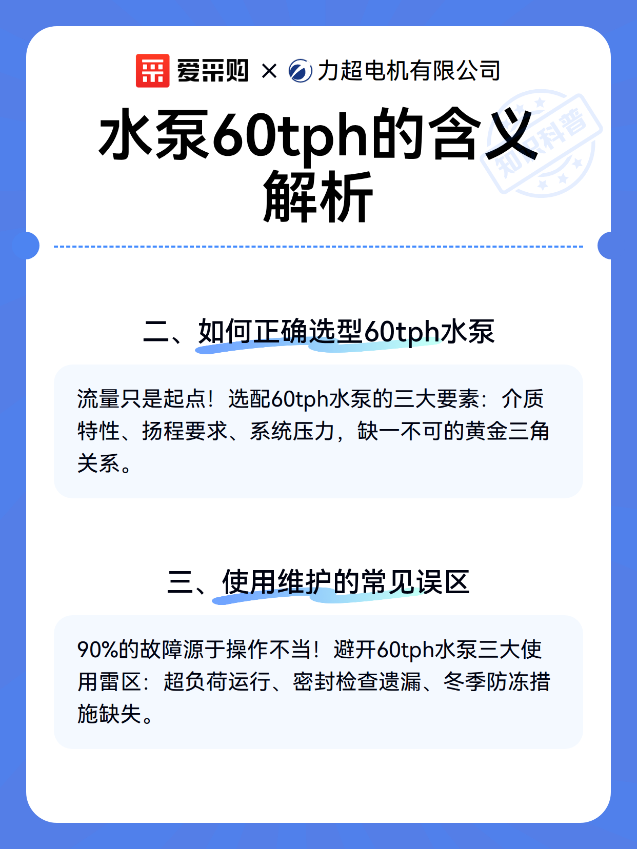 水泵60tph的含义解析（图3）