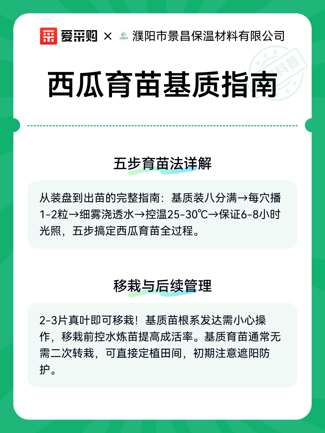 西瓜育苗基质指南（图2）