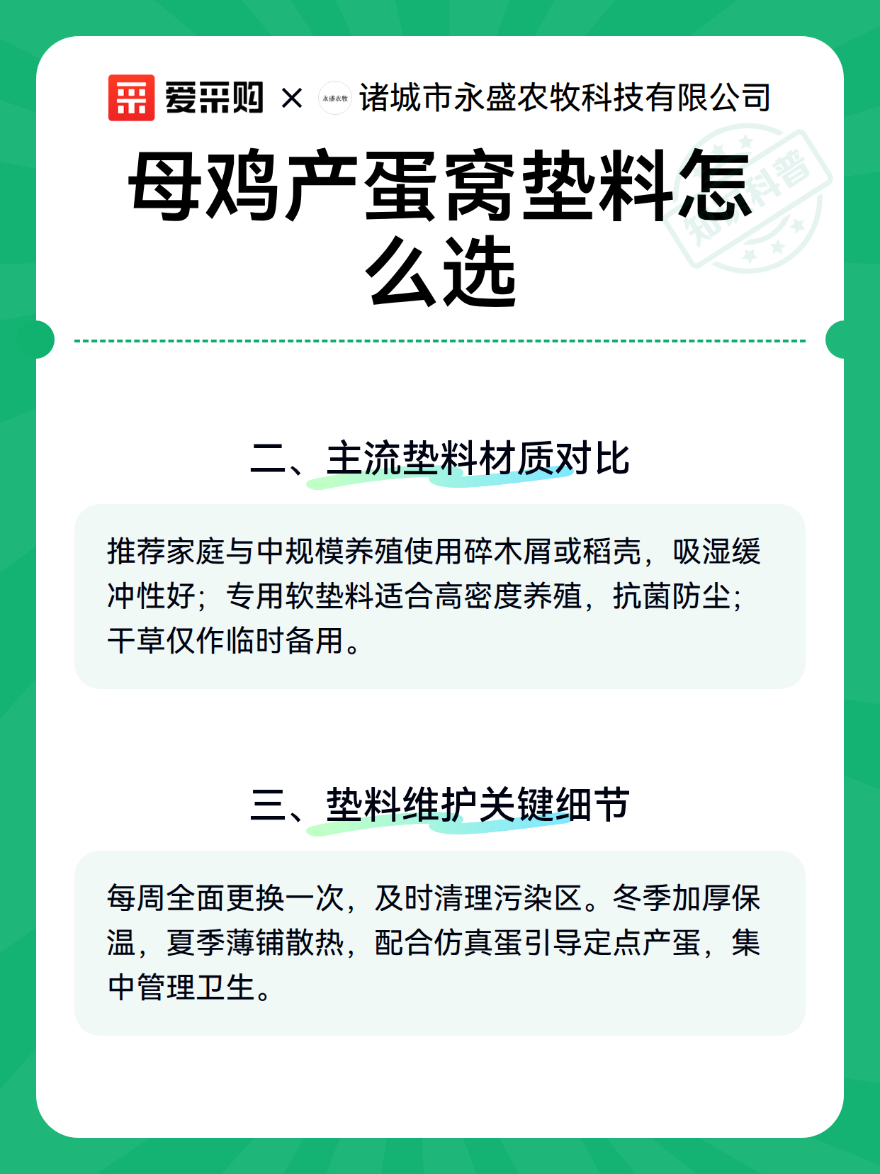 母鸡产蛋窝垫料怎么选（图2）