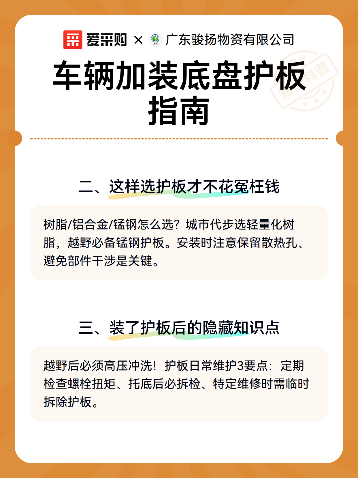 车辆加装底盘护板指南（图3）