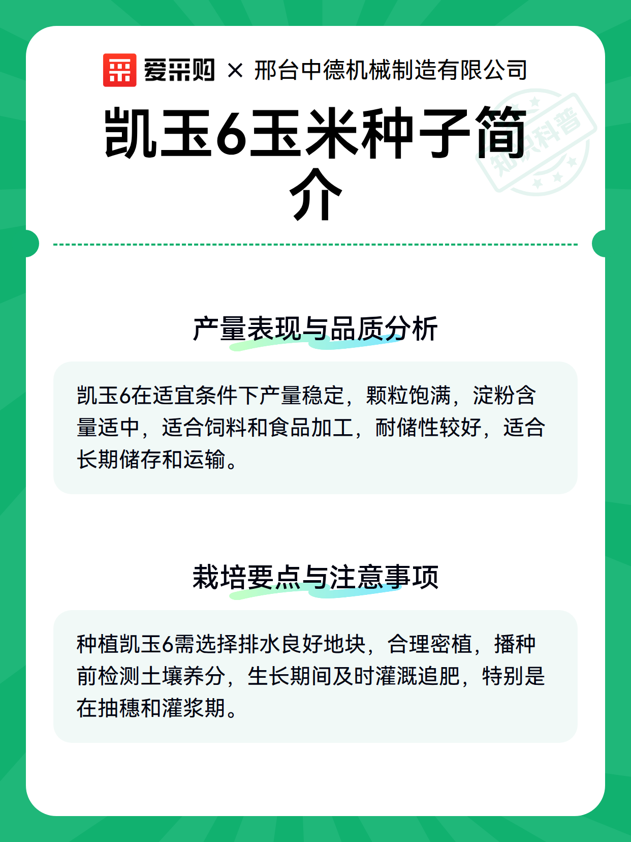 凯玉6玉米种子简介（图3）