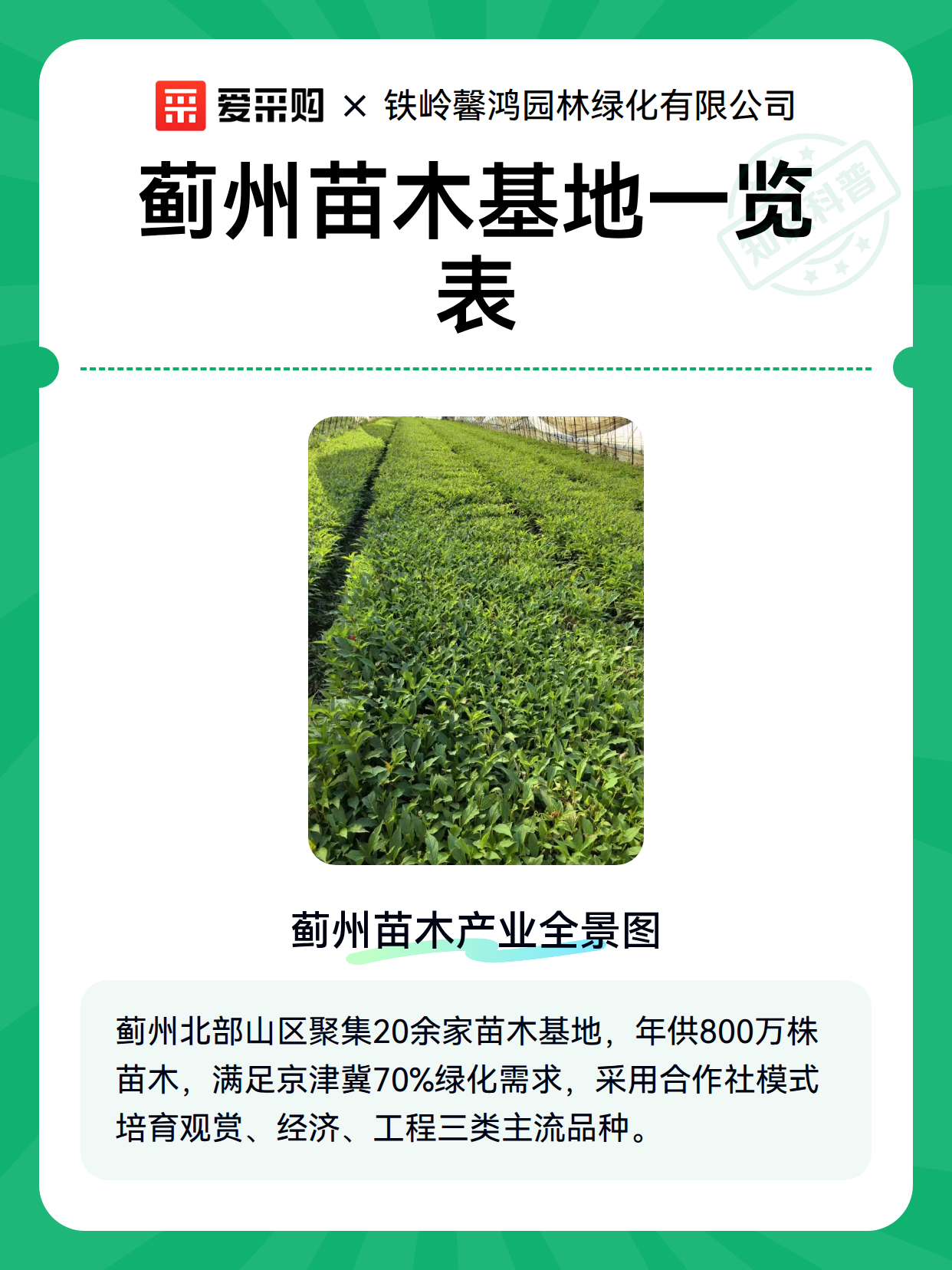 蓟州苗木基地一览表（图2）