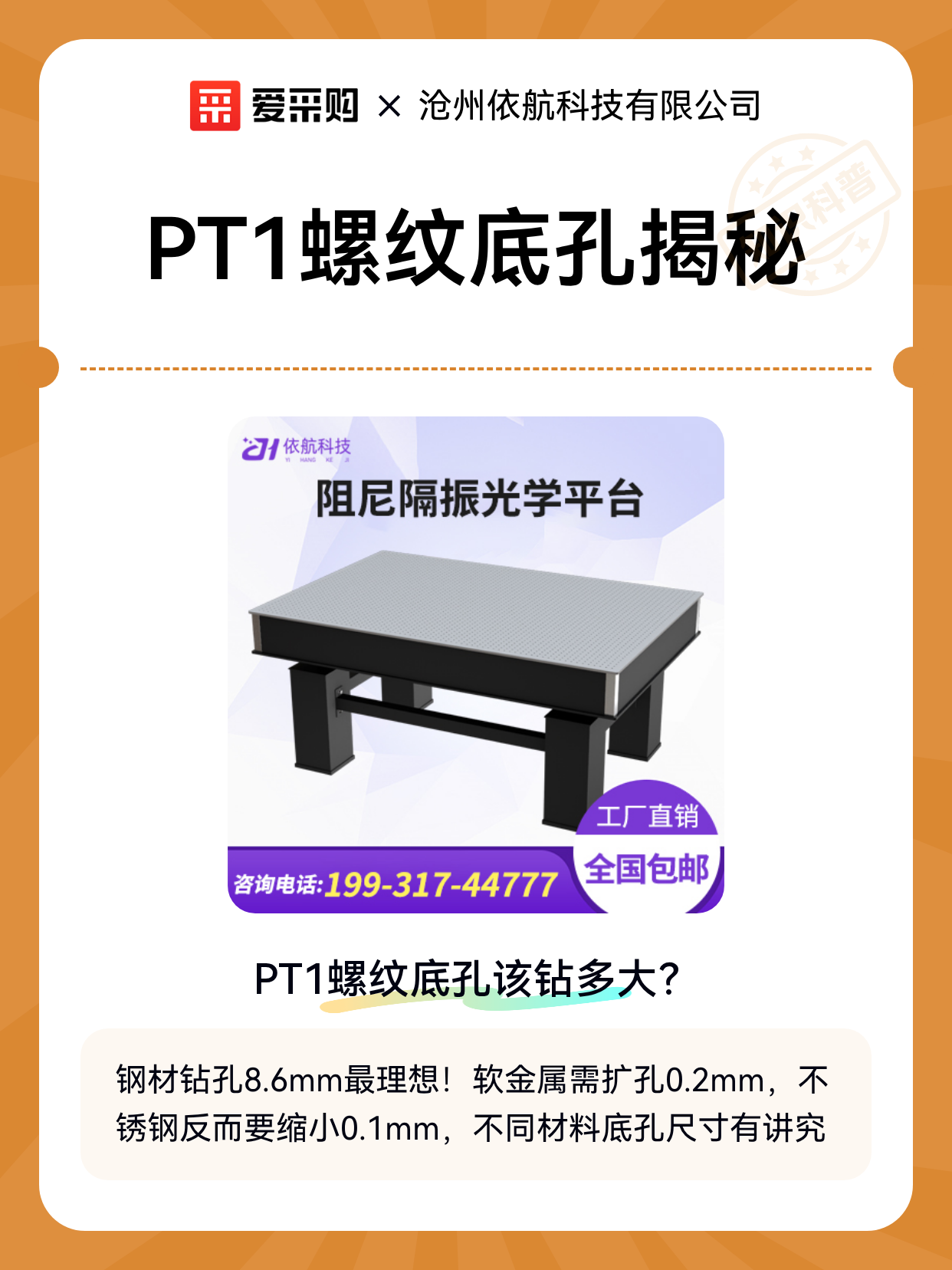 PT1螺纹底孔揭秘（图1）