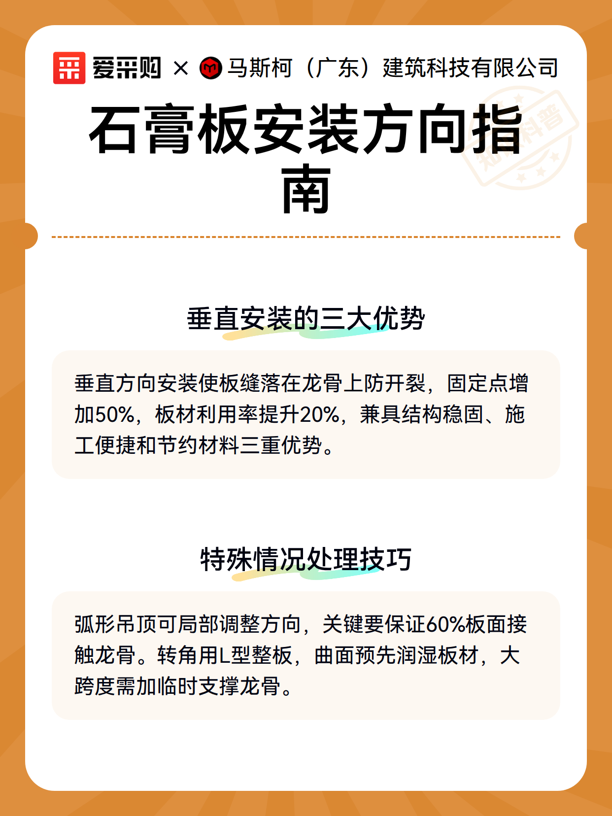 石膏板安装方向指南（图3）