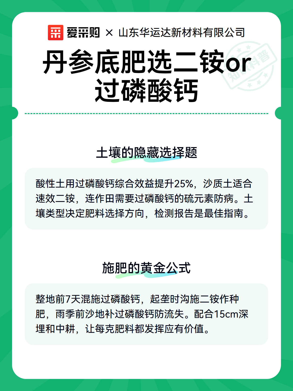 丹参底肥选二铵or过磷酸钙（图3）