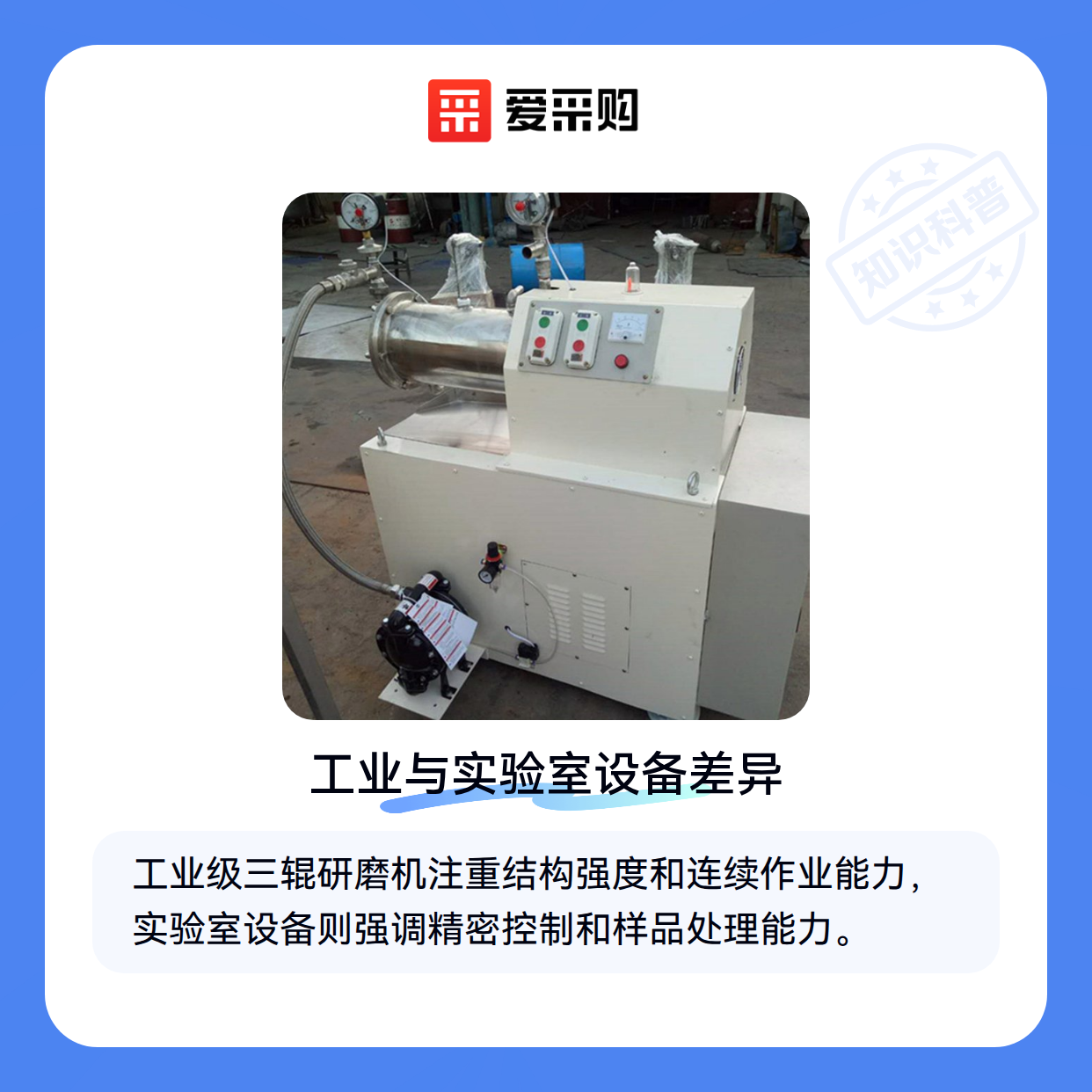 三辊研磨机选购避坑指南：为什么看似相同的设备效果差异这么大？（图1）