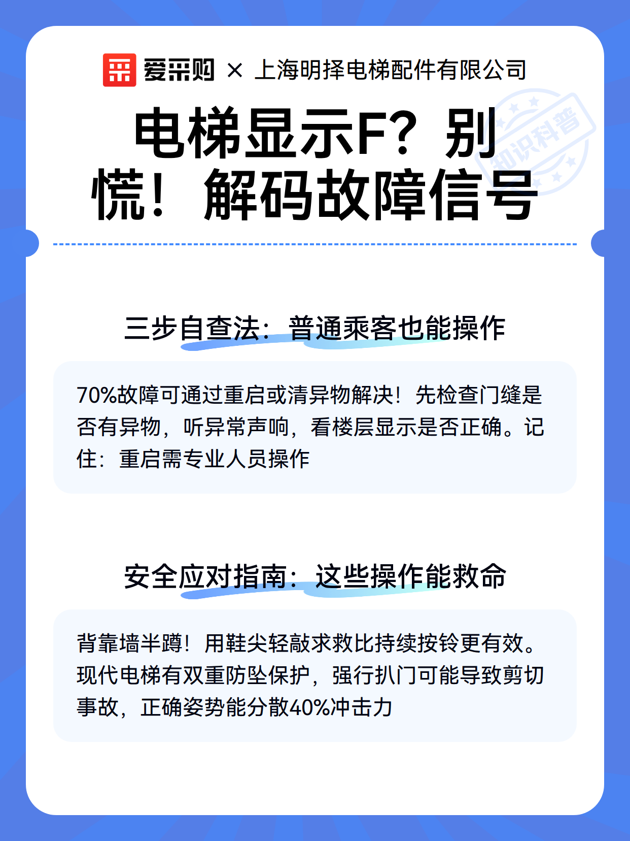 电梯显示F？别慌！解码故障信号（图2）
