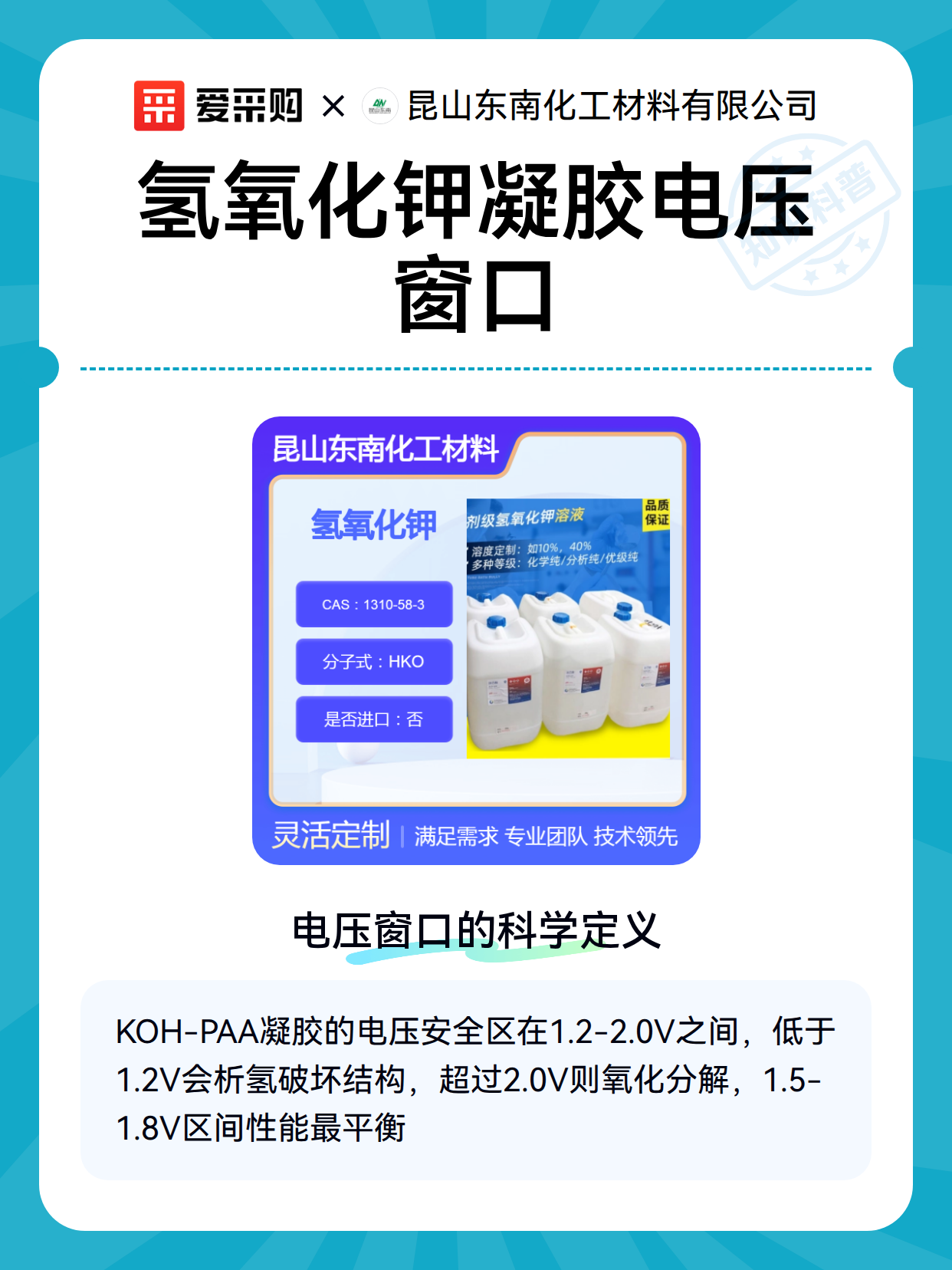 氢氧化钾凝胶电压窗口（图2）