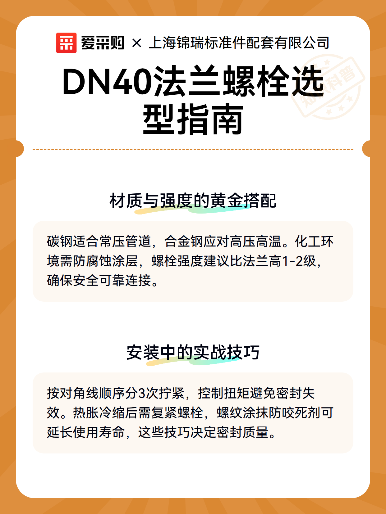 DN40法兰螺栓选型指南（图3）