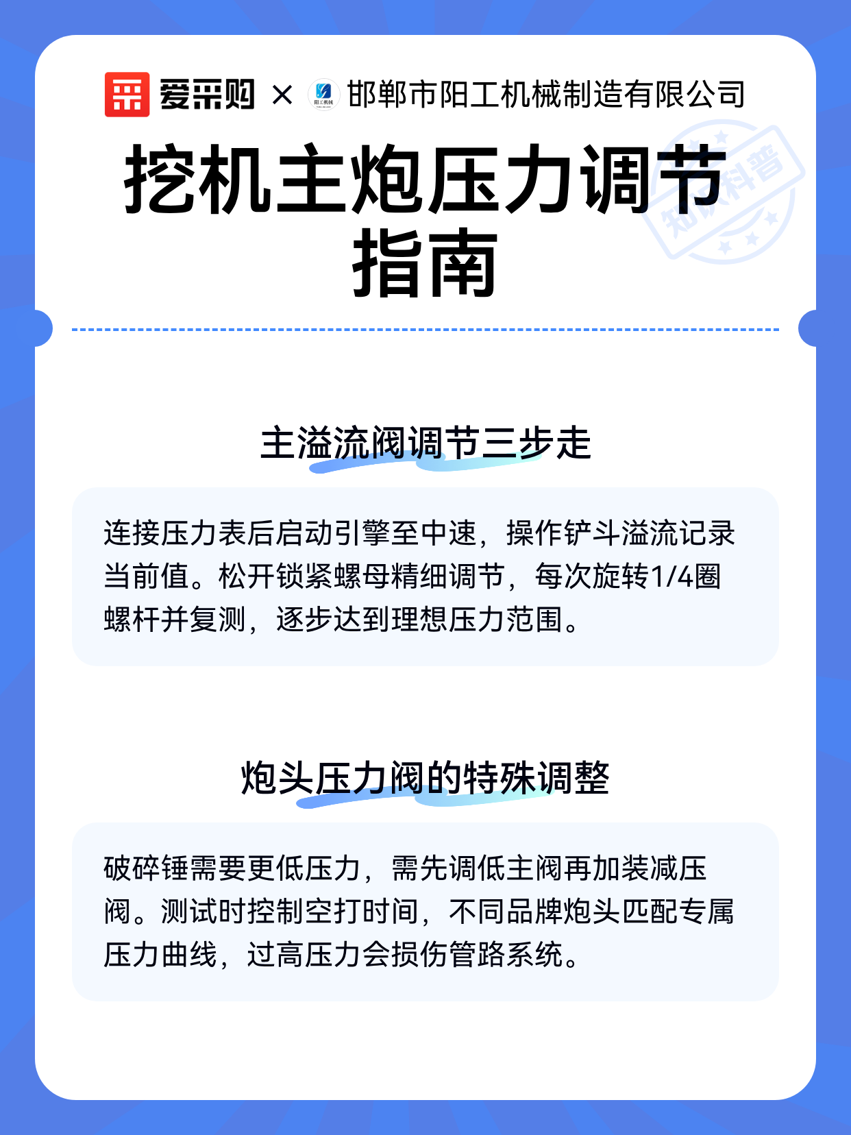 挖机主炮压力调节指南（图2）