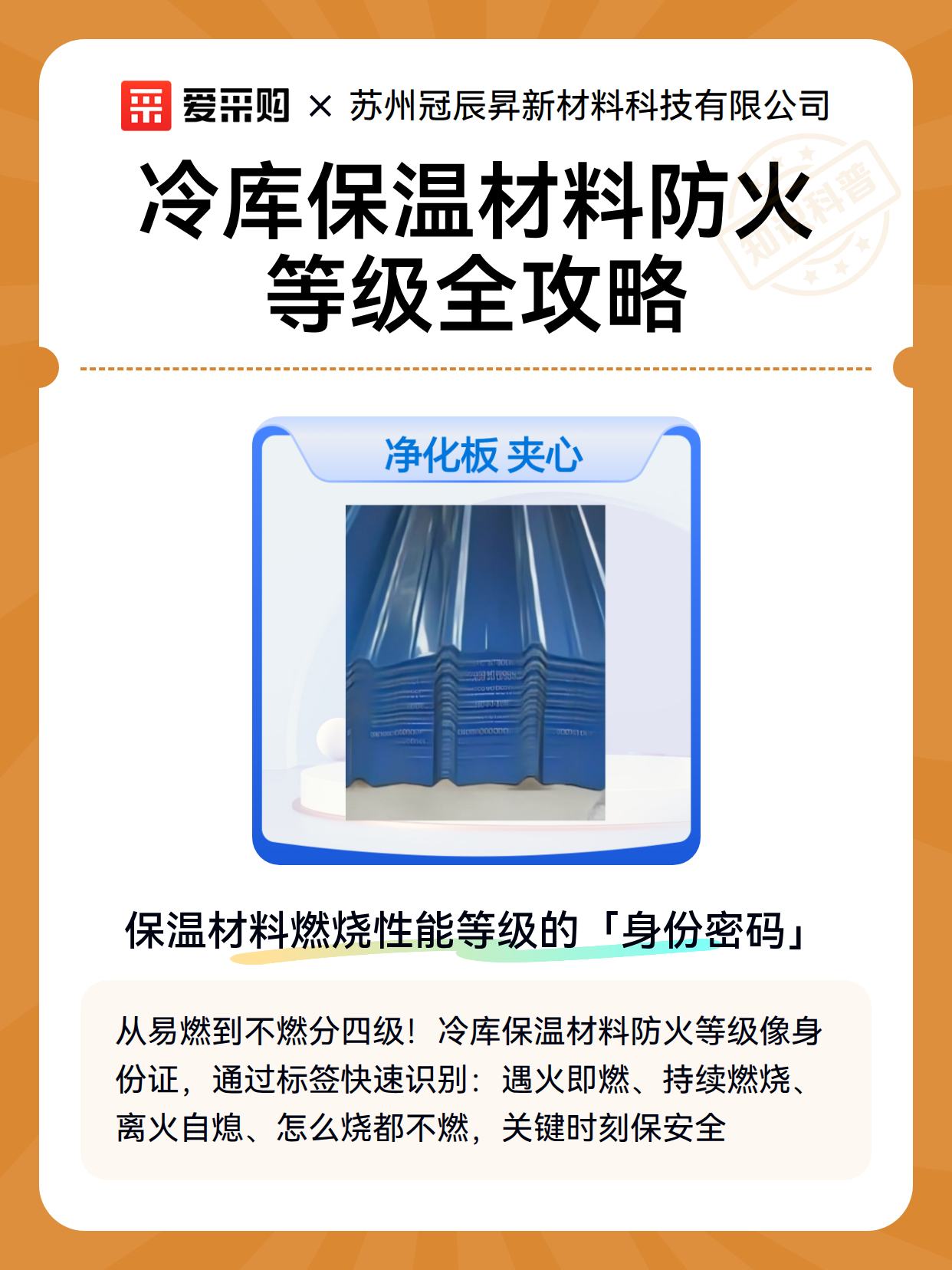 冷库保温材料防火等级全攻略（图2）