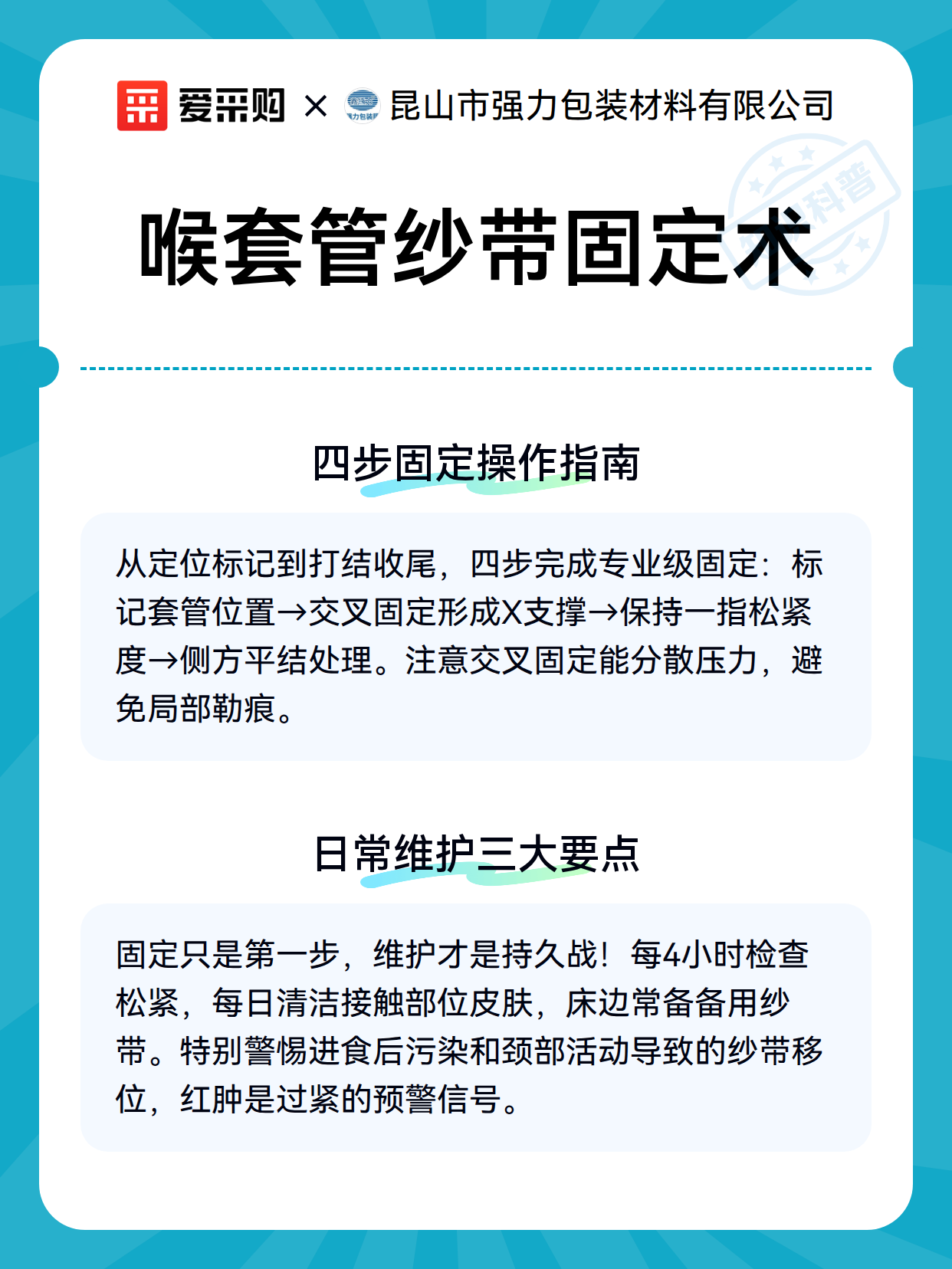 喉套管纱带固定术（图2）