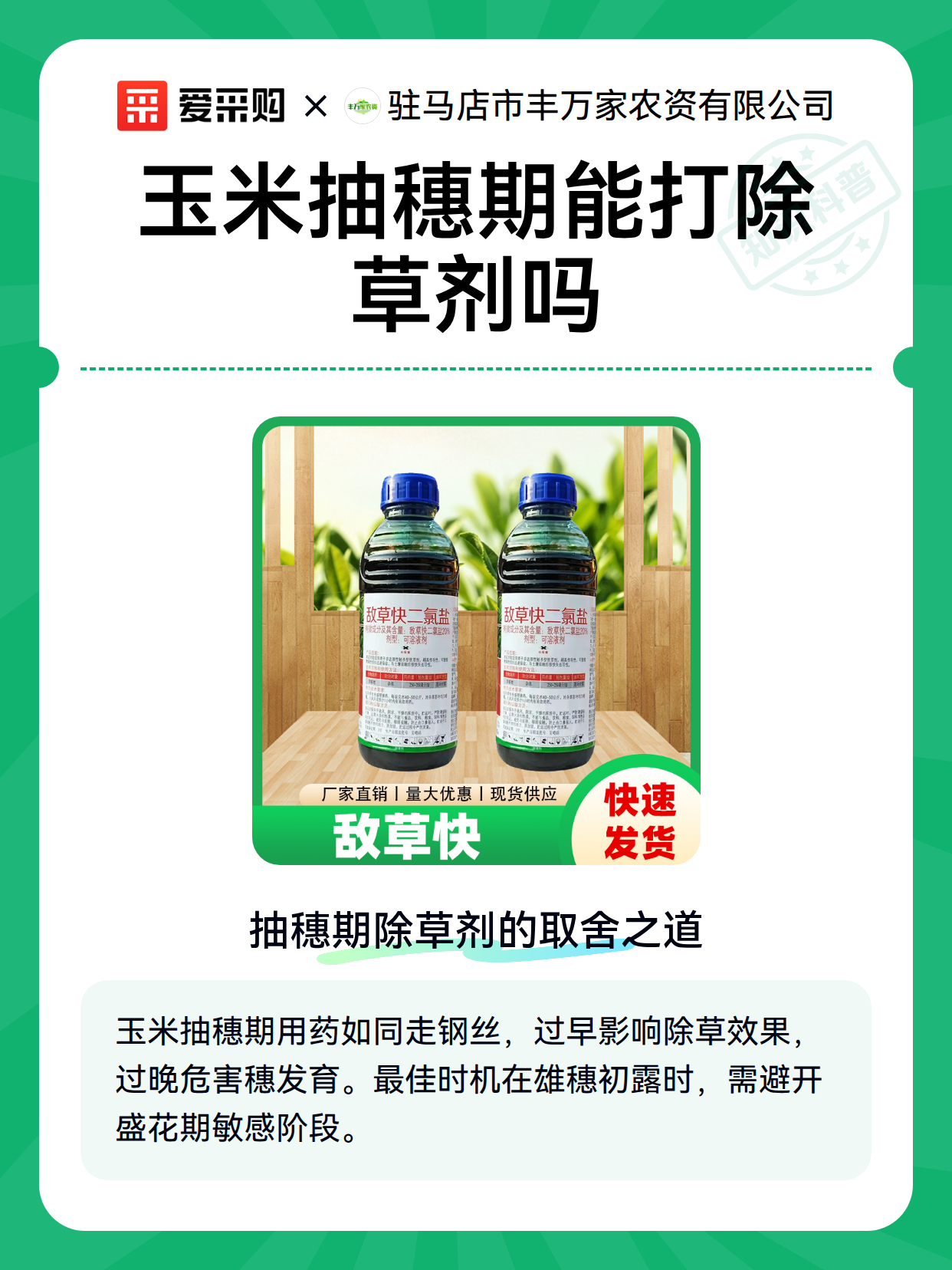 玉米抽穗期能打除草剂吗（图2）