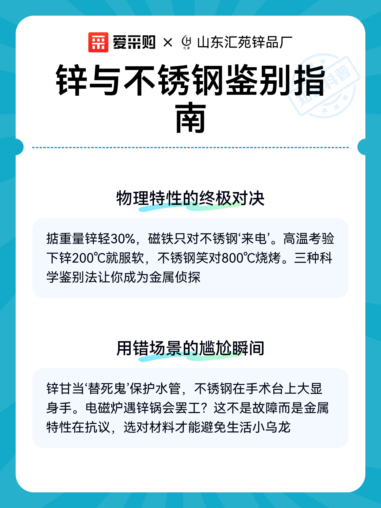 锌与不锈钢鉴别指南（图2）