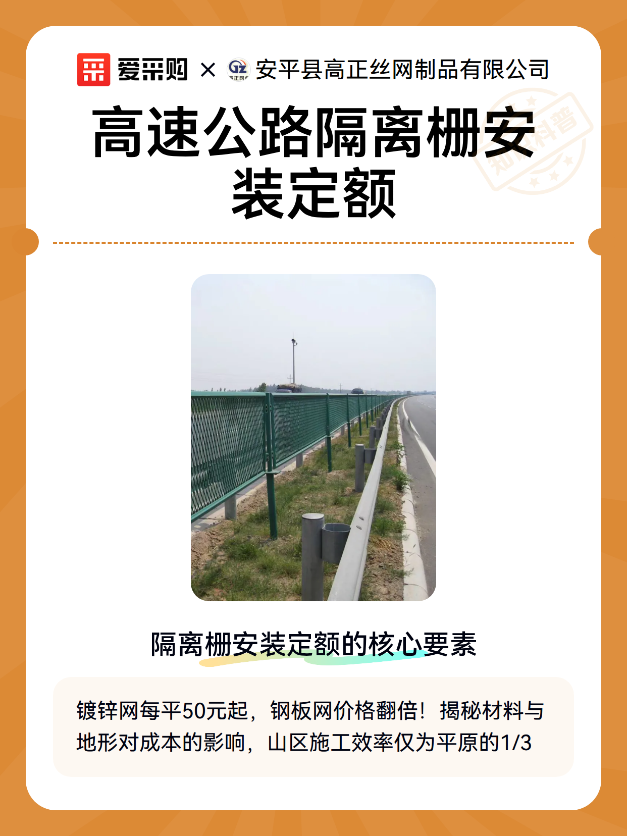 高速公路隔离栅安装定额（图2）